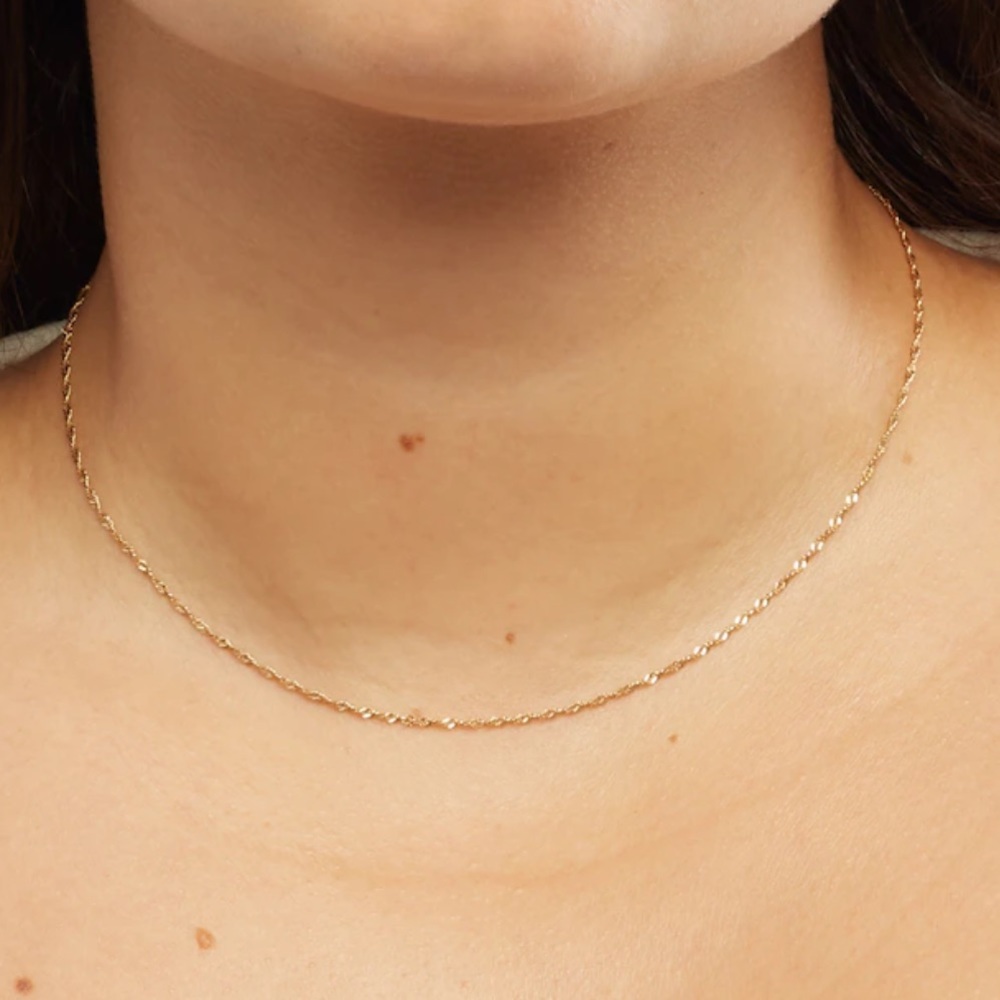 Gold Necklace 16”